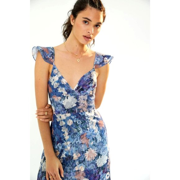 Anthropologie Hutch Ruffled Maxi Dress - Picture 2 of 9